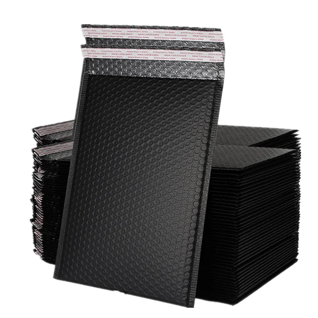  11x13x4 см отличная распродажа матовая черная поли-Пузырчатая