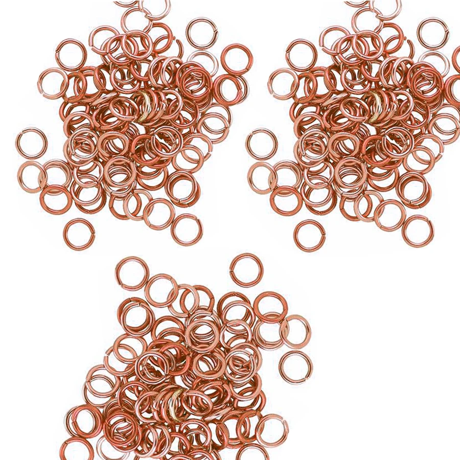 Custom Gold Filled Jump Rings 2.5mm 3mm 3.5mm 4mm 5mm Color Black Stainless Steel for Jewelry Making