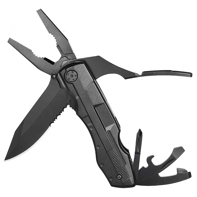 Outdoor Camping Premium Portable Self-Loading Multi-Tool Pliers & Screwdrivers Survival Multi Tool