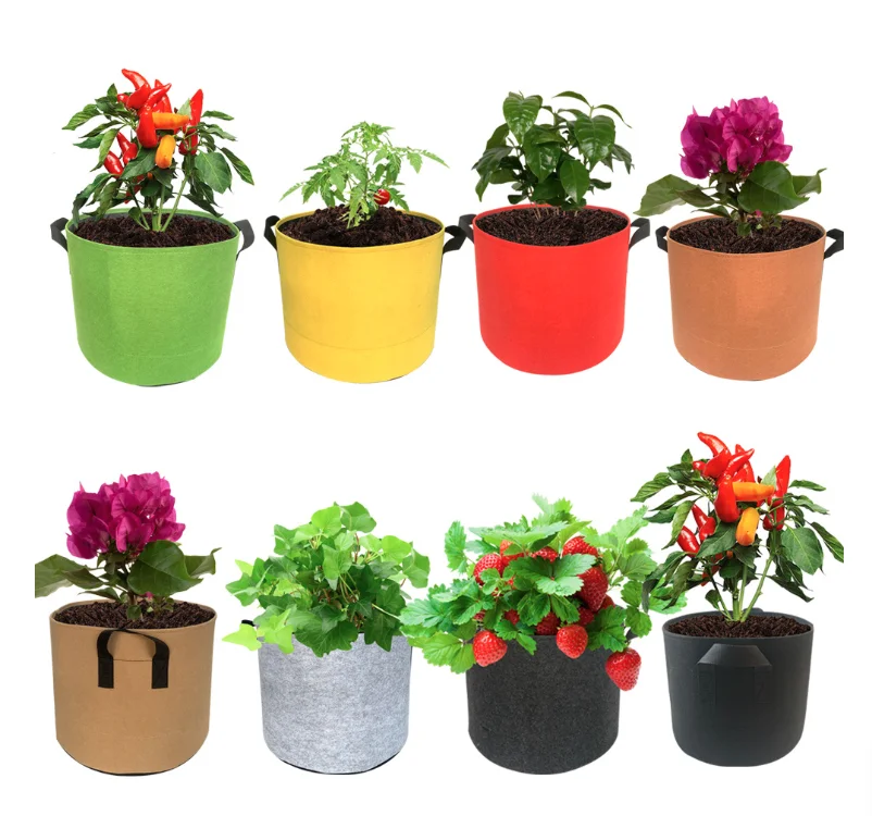 Non-woven fabric felt grow bags planting bags