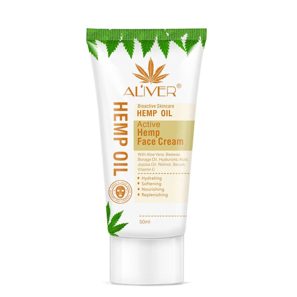 Aliver Bio-Active SKin Care Hemp Oil Hydrating Softening Nourishing Replenishing Active Hemp Face Cream