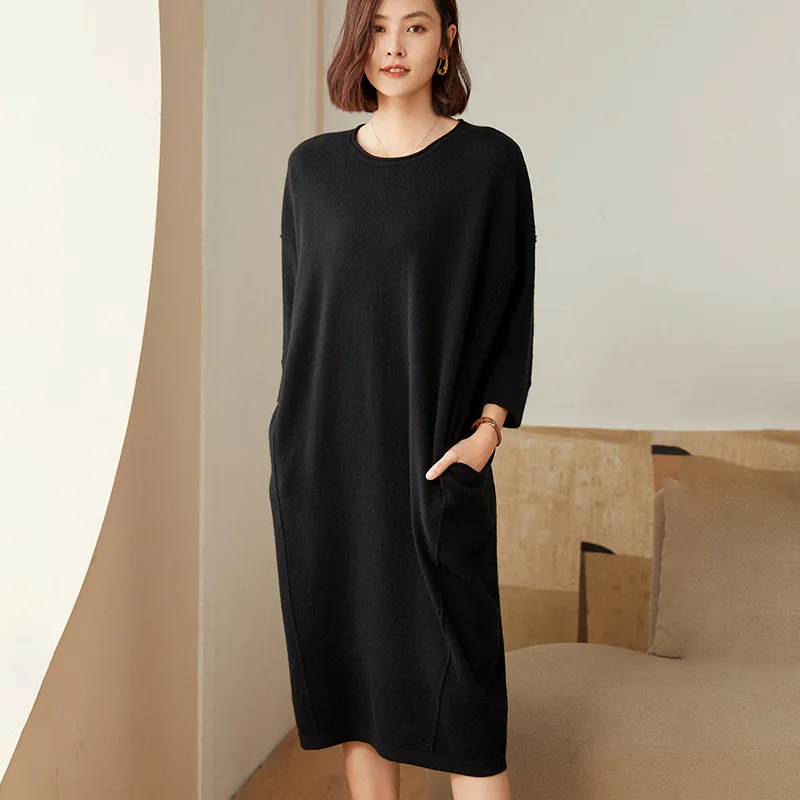 Wholesale soft pure cashmere dress sweater