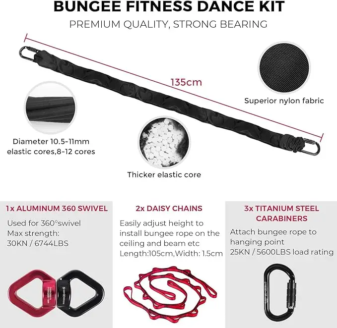 50kg 80kg-110kg 150 pounds 200 pounds aerial bungee jumping equipment full set bungee cord dance fitness bands resistance