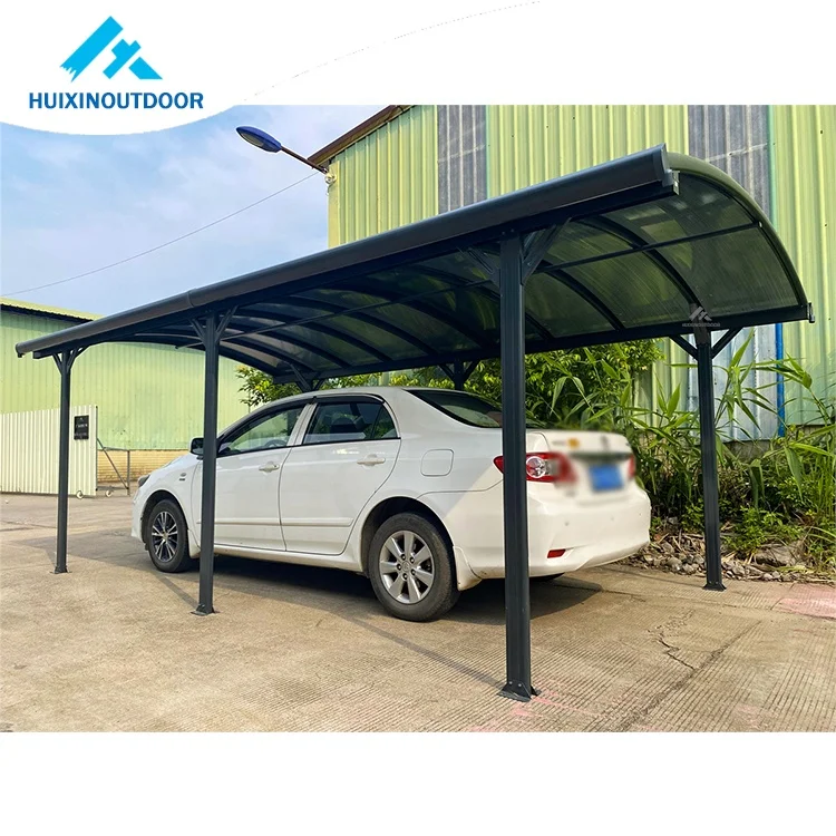 Single Aluminium Build Waterproof Canopy Car Parking Aluminium Sturdy Carport Tent Metal Car Garage Carports Shed Car Storage