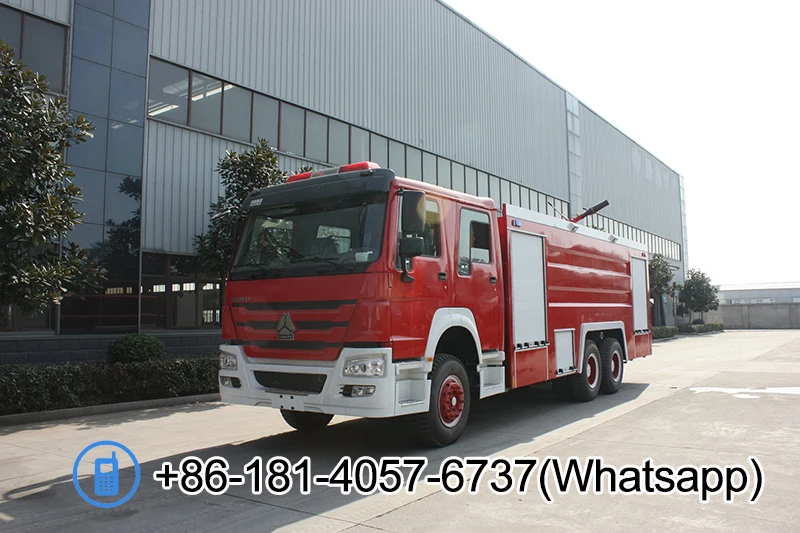 Chinese plan Sinotruk howo 6x4 20ton fire pump sprinkler truck 3000 gallon120000L  fire fighting truck