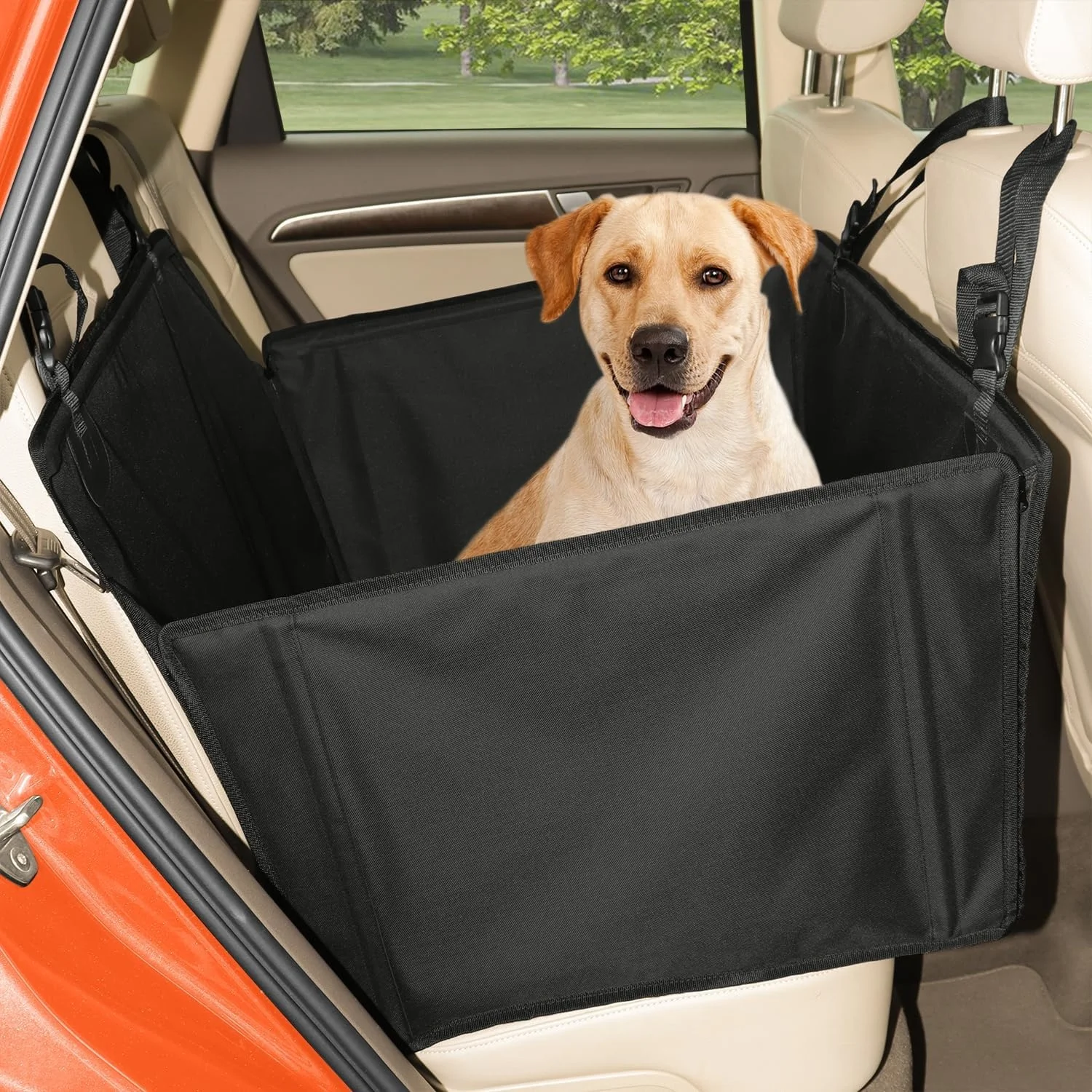 Pet Car Seat Cover Pet Backseat  Car Seat Carrier Cover And Hammock For Dogs With Side Flaps Ecofriendly Pet Car Cover