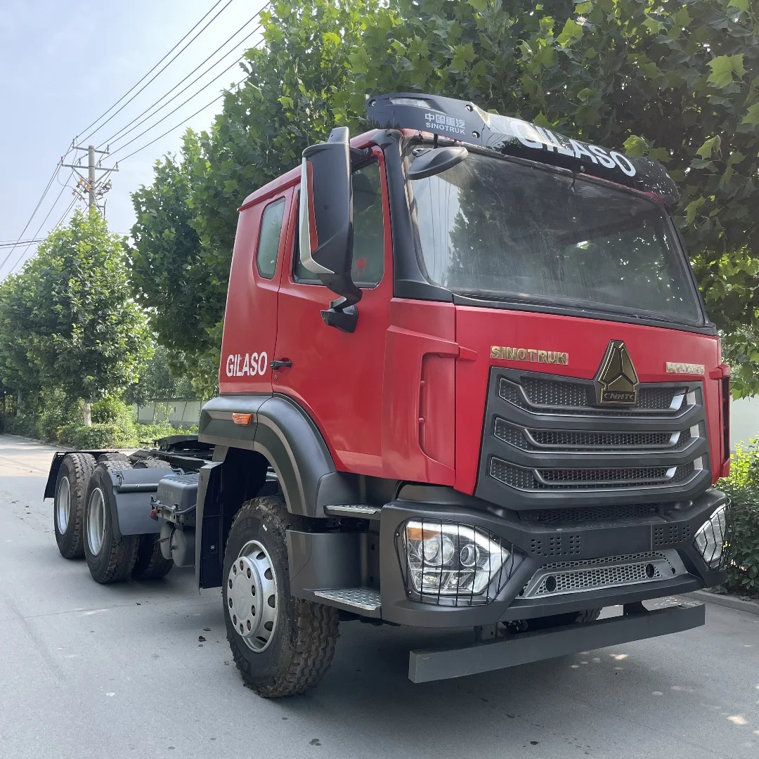 Used Sinotruk Hohan Howo Good Condition Trailer Truck Head 371HP 380HP 400HP  Tractor Truck With Weichai/Sinotruk Engine