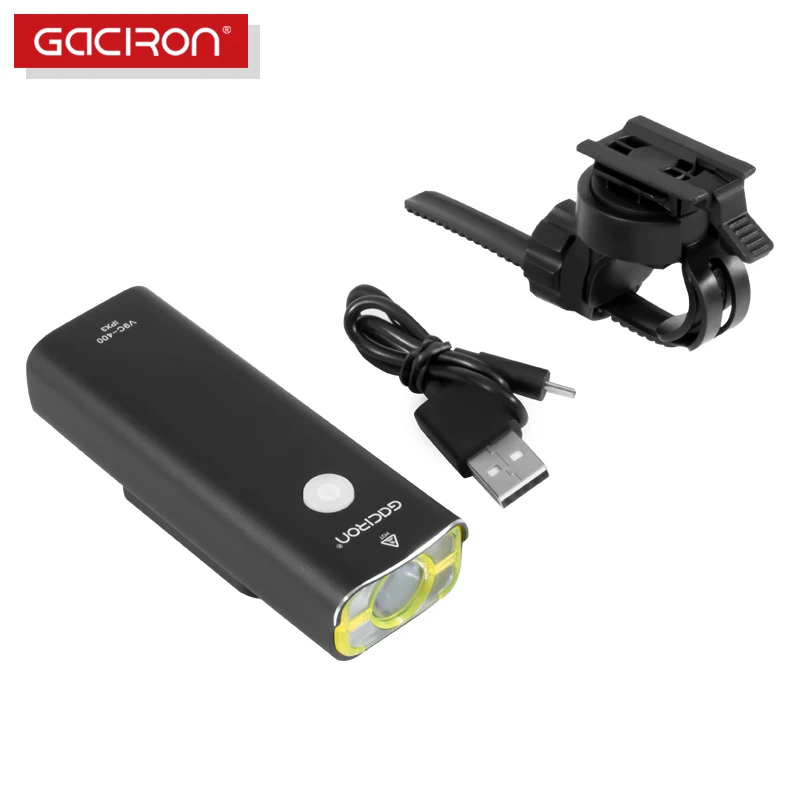 Gaciron 18650 Battery Rechargeable Bike Flashlight Cycling Led Bicycle Light