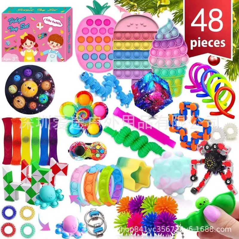 New Arrival colorful fidget pop tube toys plastic With Huge Discount