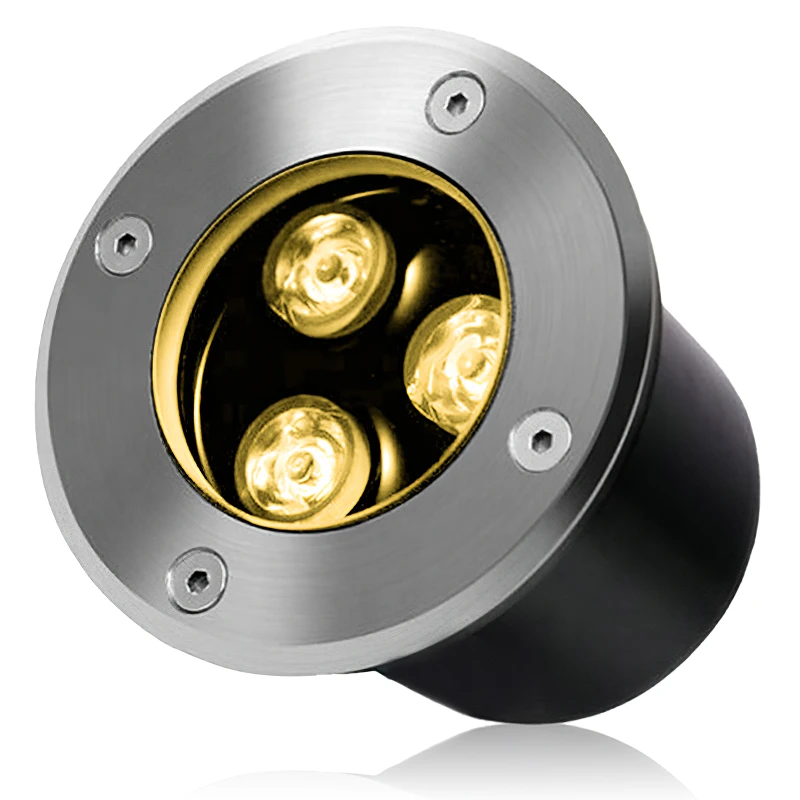 OEM Customized Waterproof Recessed Garden Lighting 3W SMD Buried IP67 GU10 Ground well lamps LED outdoor Underground Light