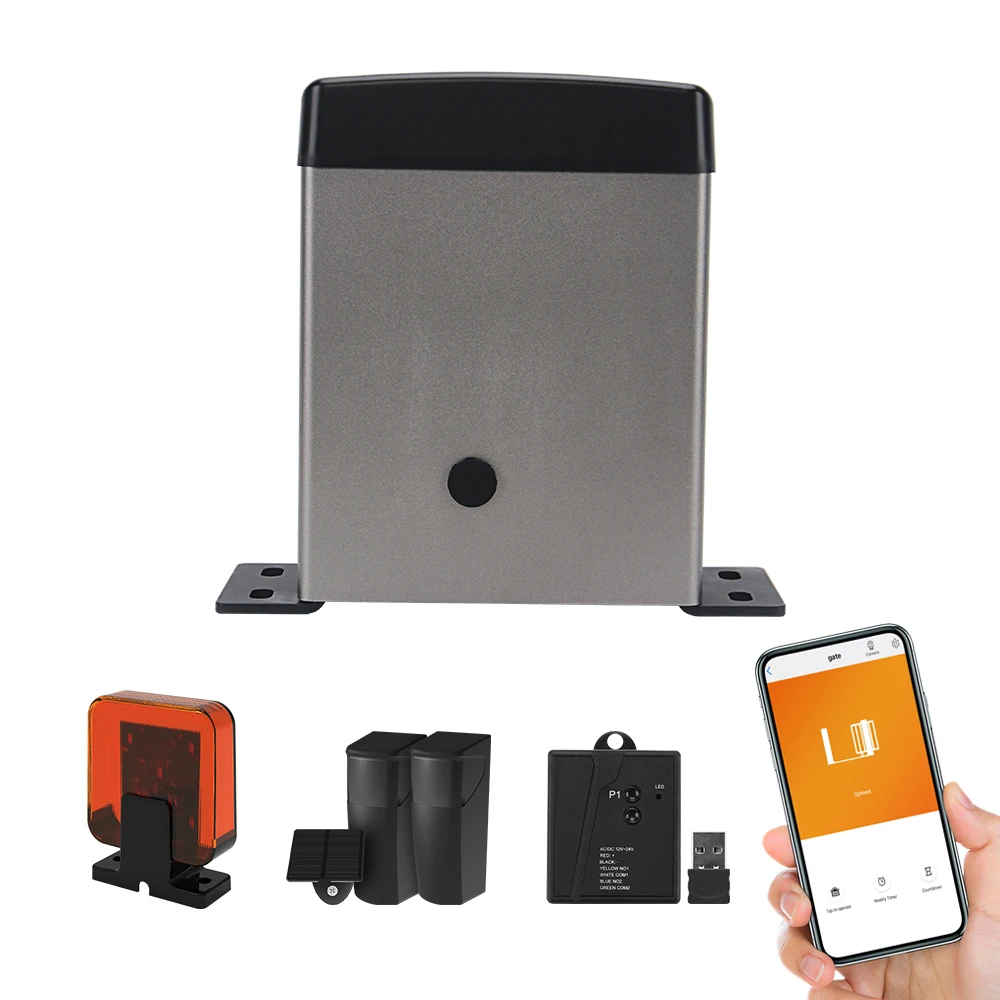Residential DC 24V 300KG Soft Stop Gear System Electric Slide Sliding Gate Motor Opener