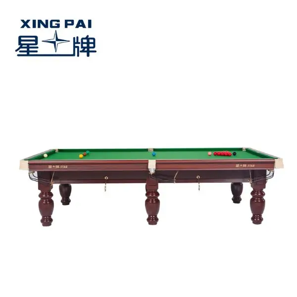 Star Solid wood slate snooker table Chinese famous snooker table steel cushion quality tournament snooker table