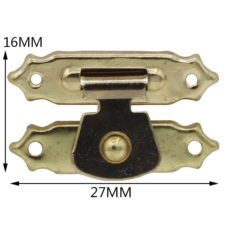 Plastic pencil acrylic case box metal decorative button press lock