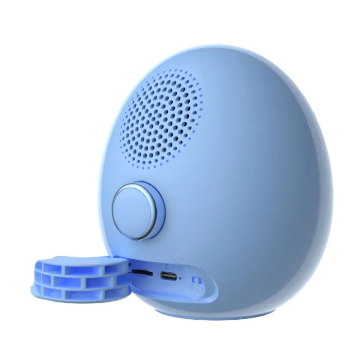 Battery Operated Smart LED Lamp Digital Children Kids Desk Small Table Alarm Clock with  Wireless Speaker
