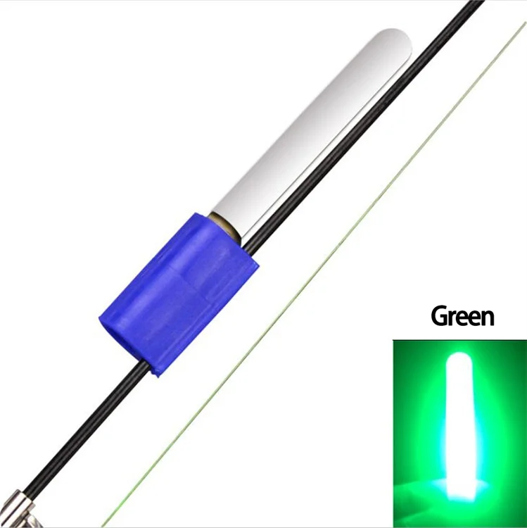 LED Glow Fishing Light Rod Tip light with Clip Night Stick for Sea Fishing Rod Glowing Lamp