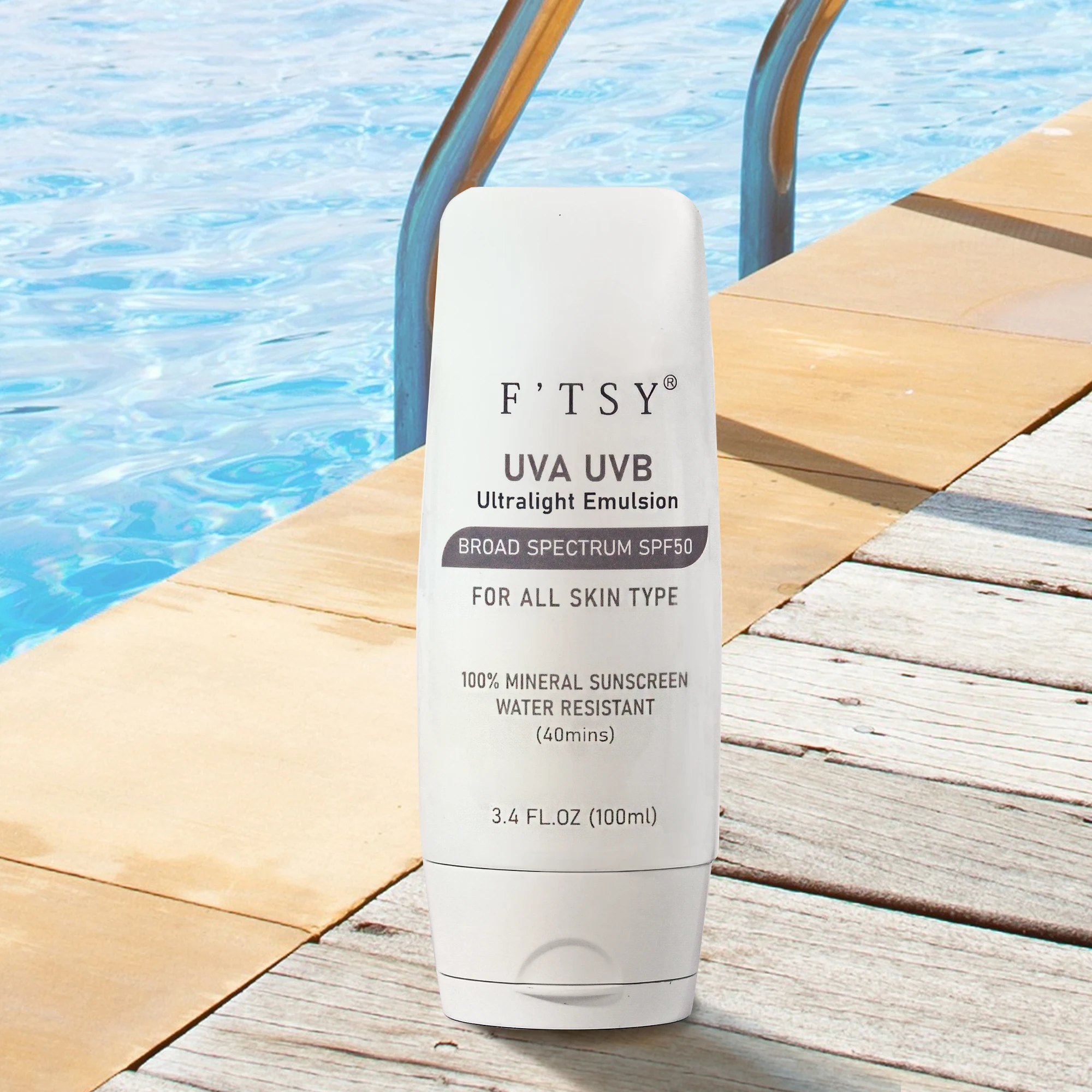 Custom LOGO Moisturizer Mineral Sunscreen Lotion With Zinc Oxide Vitamin E Water Resistant