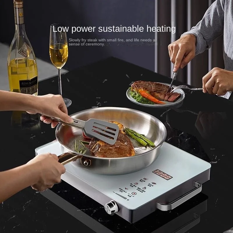 OEM Hot Sale 2200W Ceramic Induction Cooker Electric Cooktop Infrared Technology Stainless Steel 3500W Aluminum Knob Kitchen Use