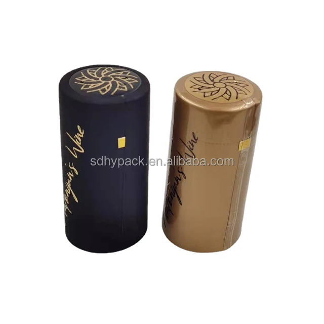 Wholesale tear off wine bottle shrink wrap cap seal pvc bottles heat