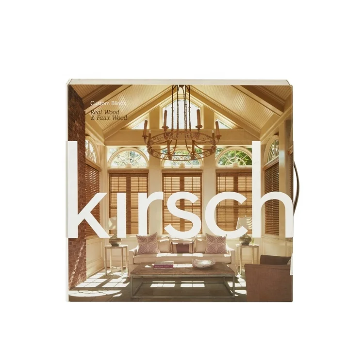 Customized Swatch book For wood blinds