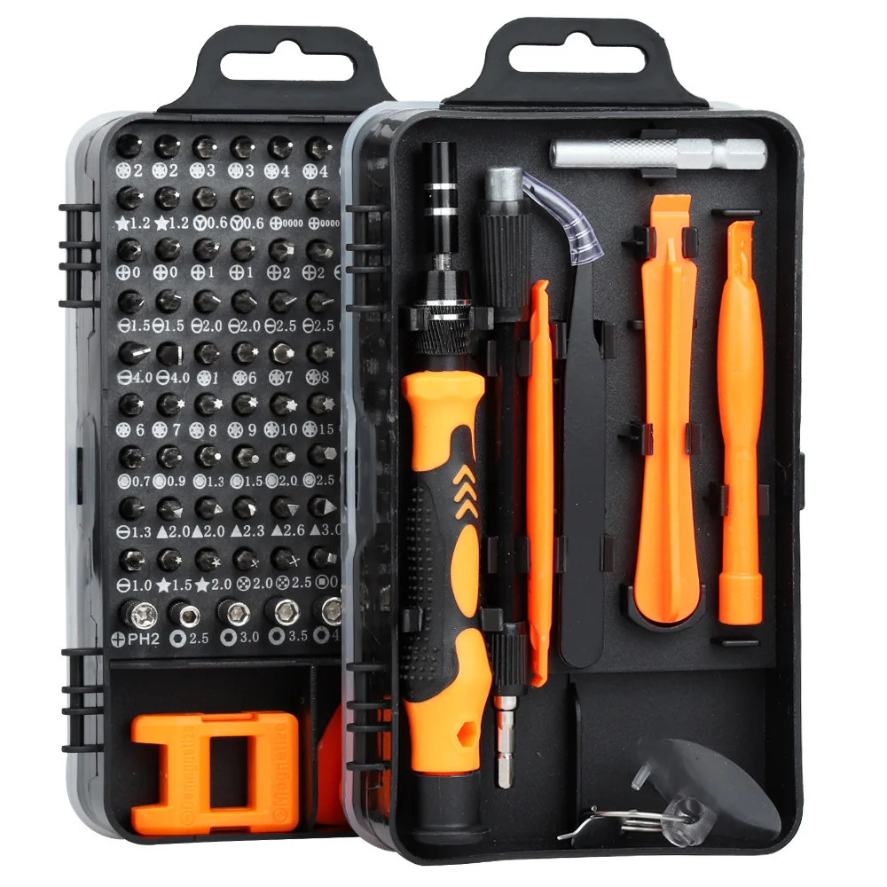 115 in 1  Screw Driver Kit Multipurpose Magnetic Bits Precision Screwdriver Set Home Computer Repair Tools