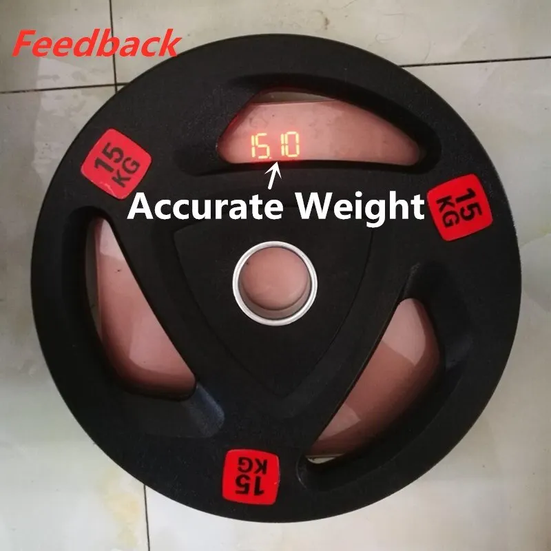 2.5-20kg Gym Fitness Rubber-covered Barbell Disc Plates Apply to 50mm Diameter Pole Lift Training Equipment Weight Exercise