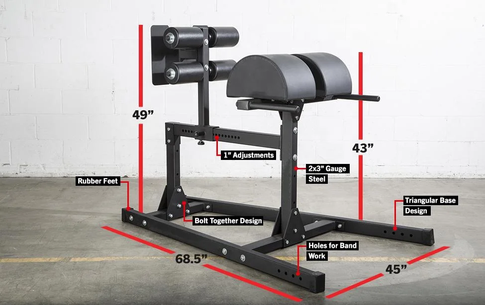 
GHD Factory Directly Sale Glute Ham Developer for Gym Equipment GHD Machine 