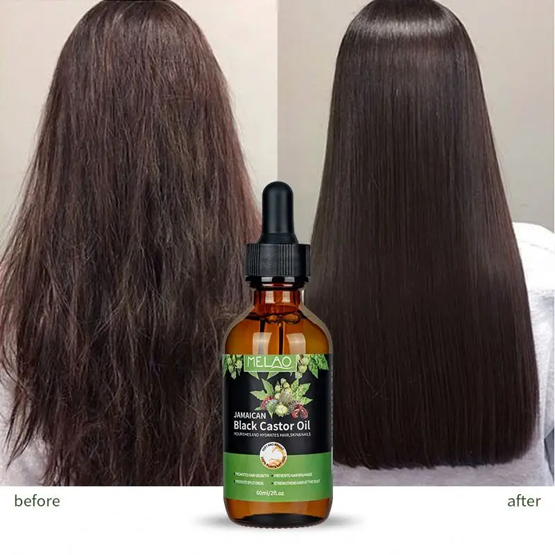 High Quality 100% Pure Cold Pressed, Hexane Free, Eyebrow Growth, Skin Moisturizer Detox and Wraps Hair Growth Castor Oil