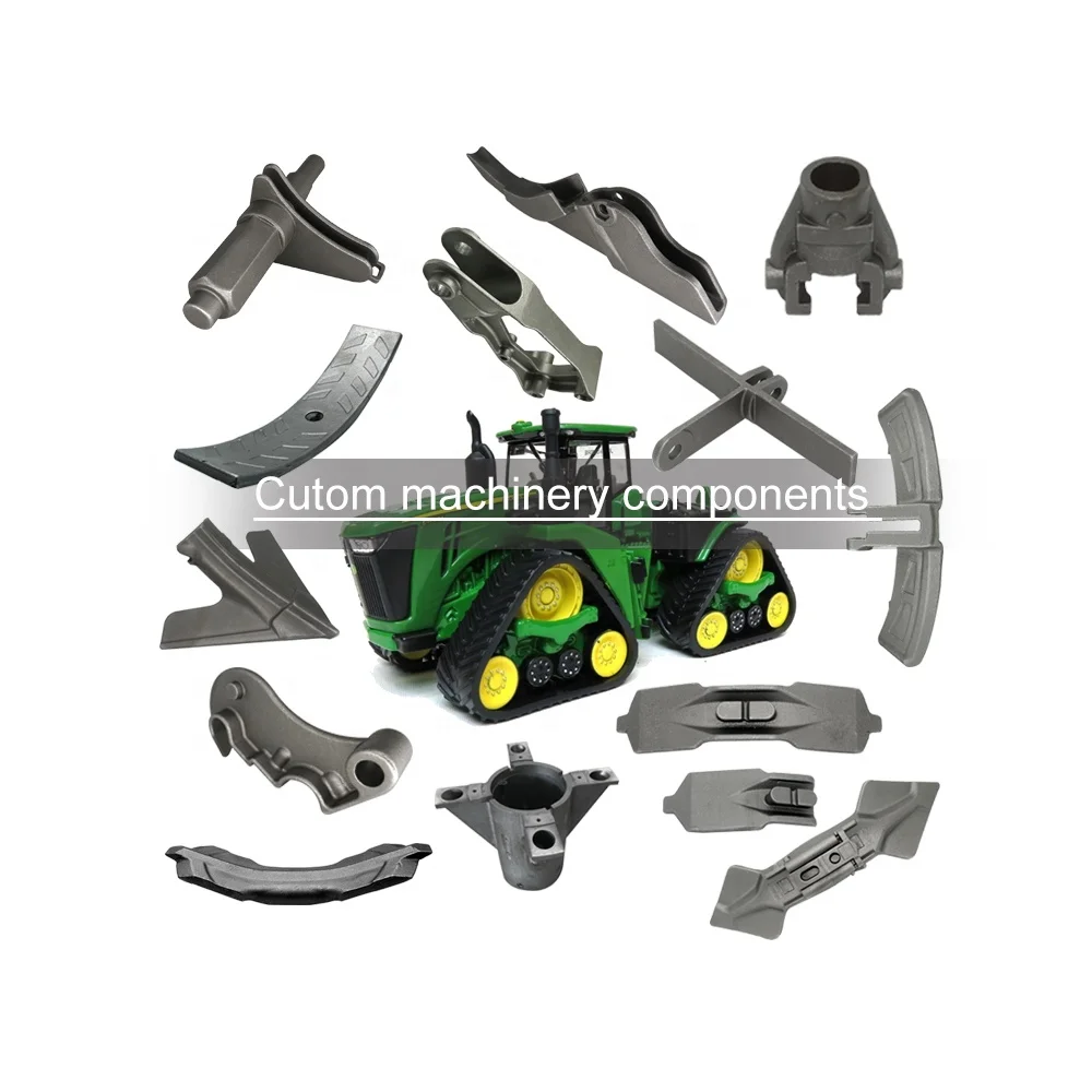 Carbon steel lost wax casting products power harrow tines customized machinery components