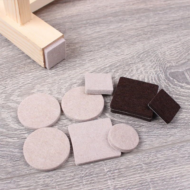 colorful customized size black felt furniture pads for floors