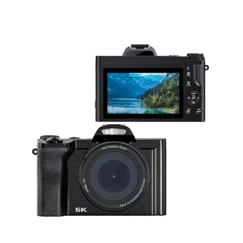 2023 Новая цифровая камера DSLR DC IPS экран профессиональная 48 МП 5 К с 3 дюймовым черным