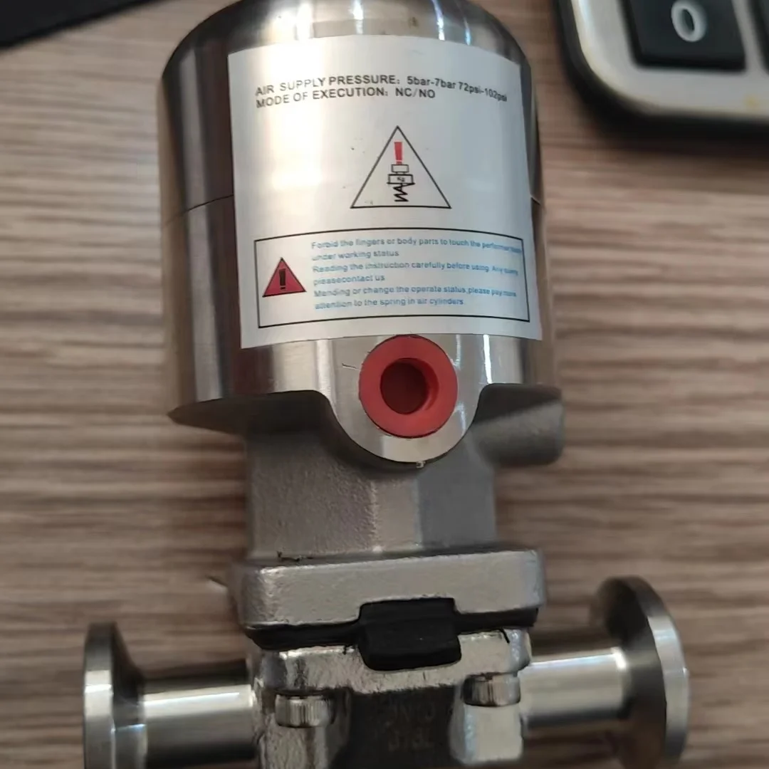 SS316L санитарный привод из нержавеющей стали Inox мини-0 5 'пневматический двухпозиционный мембранный клапан