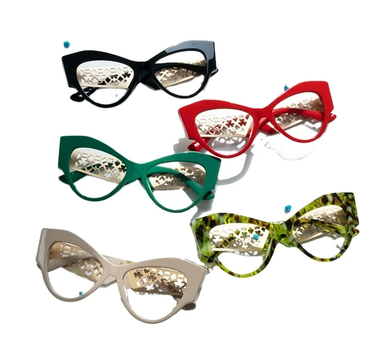 Unisex Leopard Eyeglasses Frames Women Anti Light Blocking Computer Blue Ray Glasses