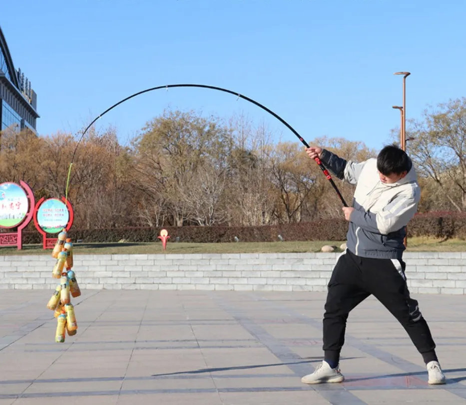 2.1M 2.4M 2.7M 3.0M 3.6M 3.9M 4.2M 4.5M Sea Saltwater Carbon Fiber Telescopic Fishing Spinning Rod