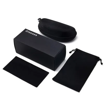 Sunglasses packaging folding paper box glasses case mirror cloth a variety of suit options sunglasses