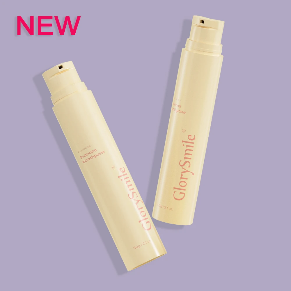 OEM Private Label Banana Fruit Flavored Toothpaste 60g Fresh Breath Fluoride Pump Toothpaste 60g