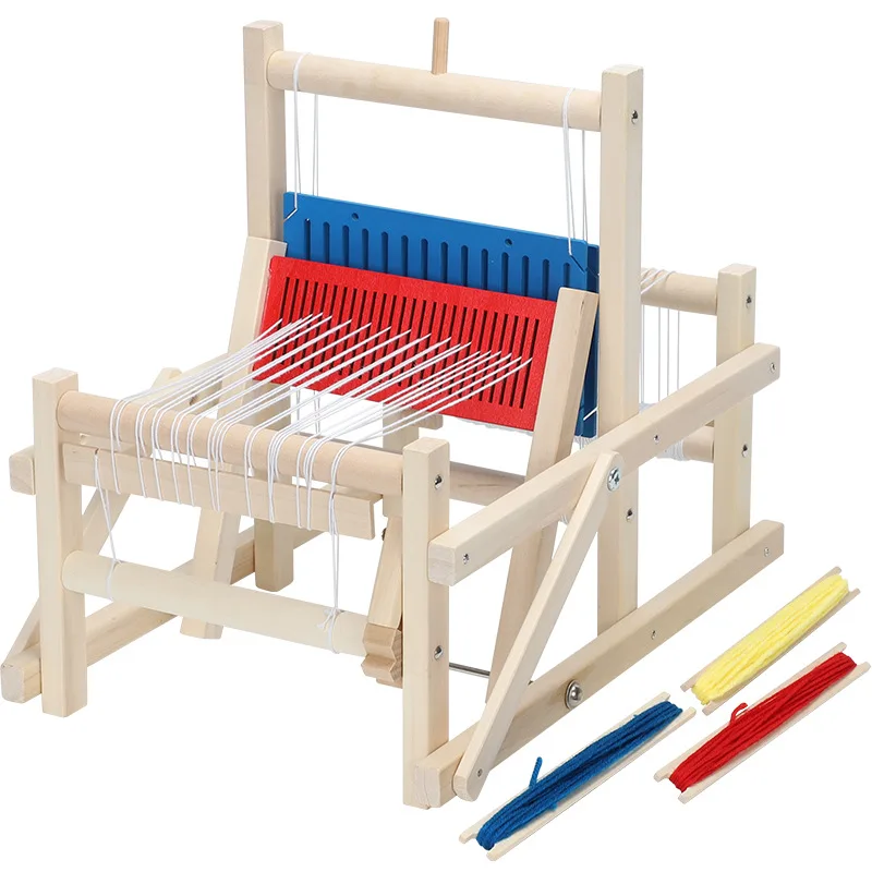 New Creative Mini Wooden Weaving Machine Handmade Knitting Loom Wooden Weaving Knitting Loom Toy