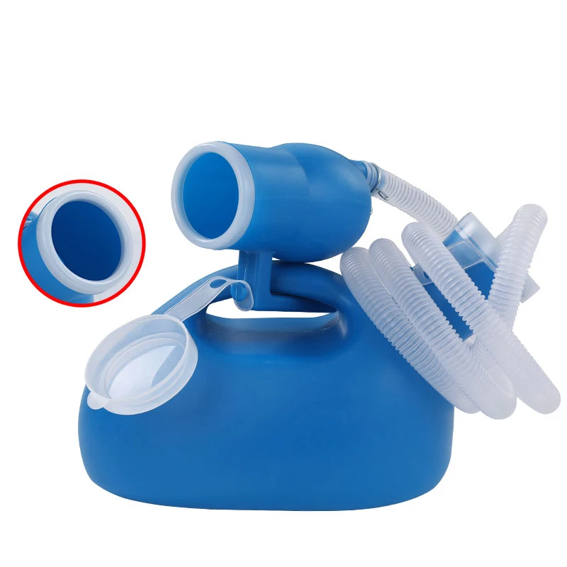Portable Urinal for Men Urine Collector Outdoor Plastic Potty with Hose