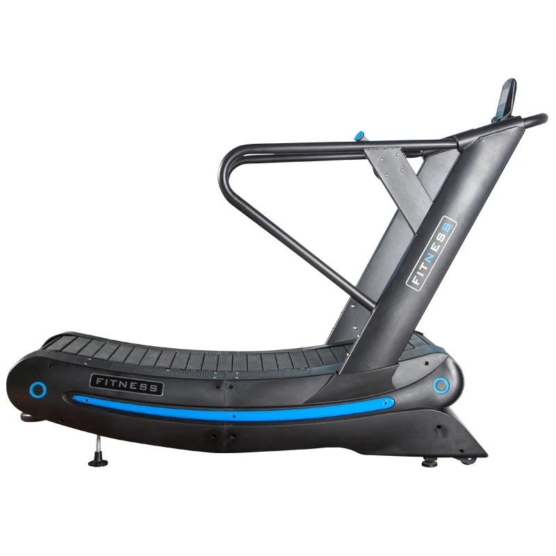 New Product Commercial Wholesale Gym Equipment Fitness Strength Walking Running Exercise Free Manual Curved Design Treadmill