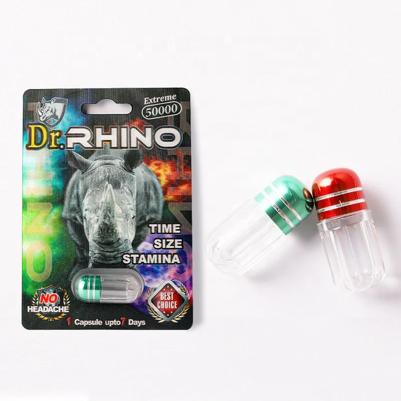 In Stock Male Enhancement Capsule Pills Packaging Rhino 99 Double Capsules Packaging