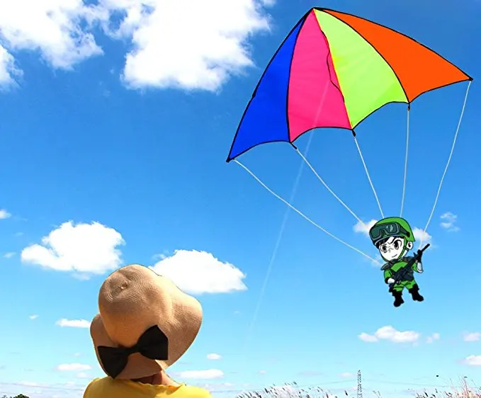 delta cartoon rainbow Parachute kite