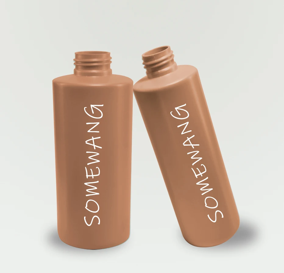 240ml Plastic Cosmetic Bottle with Square Shoulder HDPE Bottle Customized Color Lotion Bottle