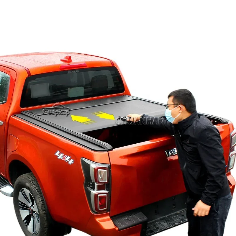 Pickup Truck Bed cover Retractable Roller Lid Changan Hunter Tonneau Cover For Tundra hilux tacoma bt50 ranger jac t9 t8