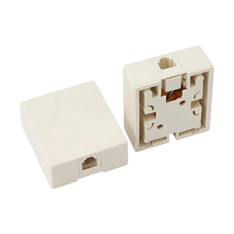 55*50*22 мм ABS один порт 6P6C поверхностное крепление RJ11