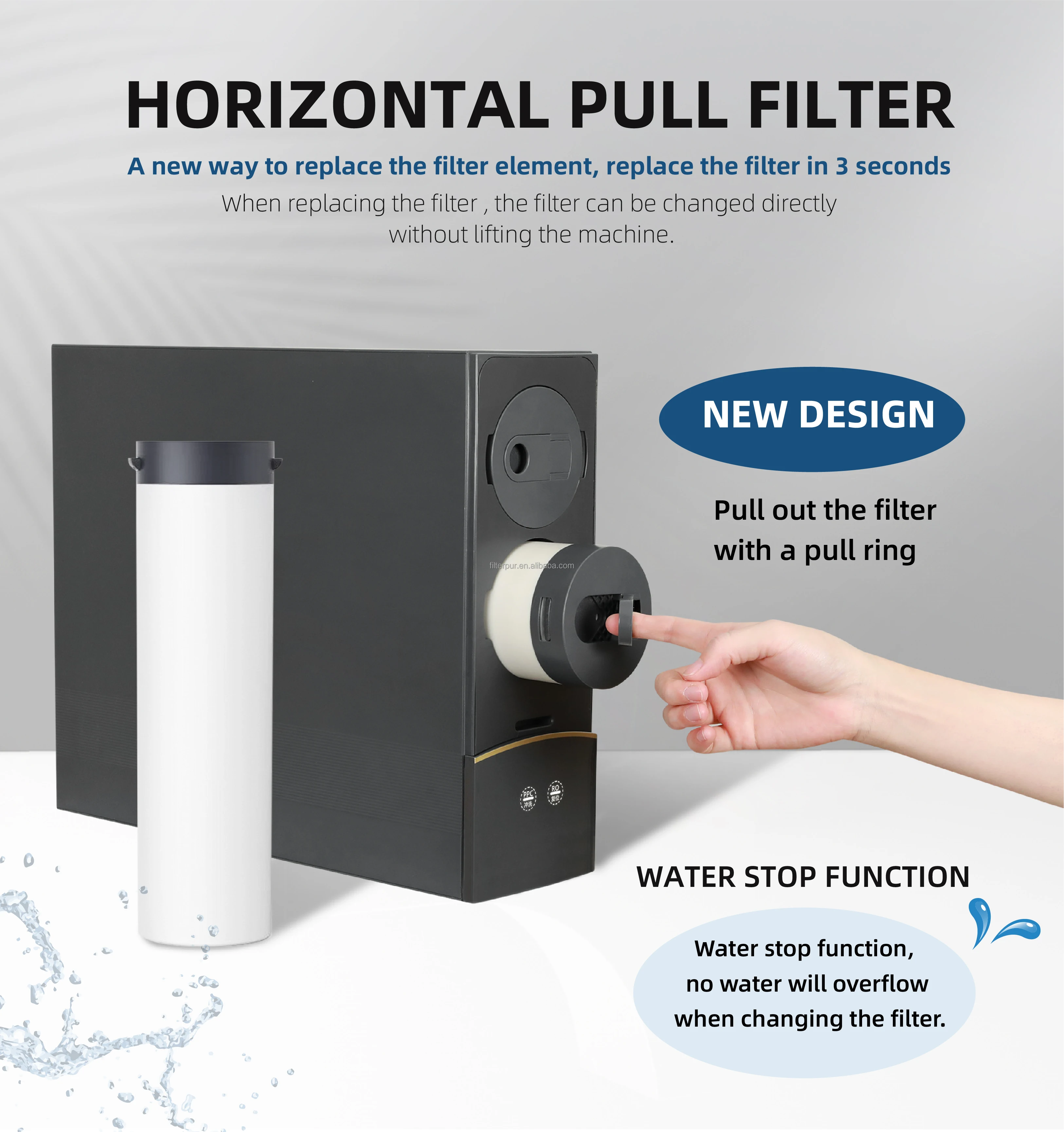 Manufacturer New design 600G Smart household water purifier ro water purifier