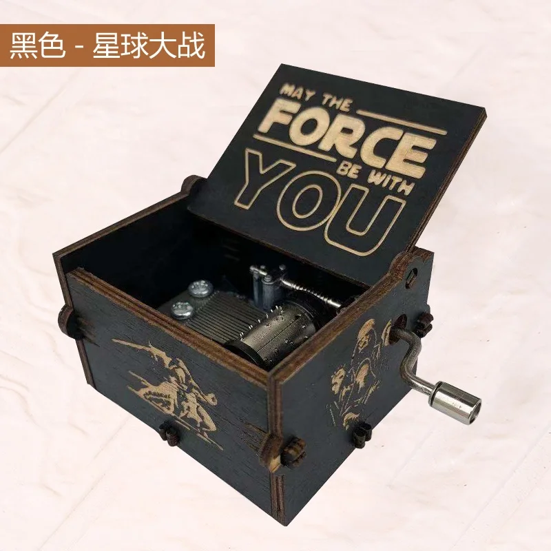 CAOXIAN HUASHEN ручная работа Музыкальная шкатулка с ручным заводом для продажи деревянная музыкальная