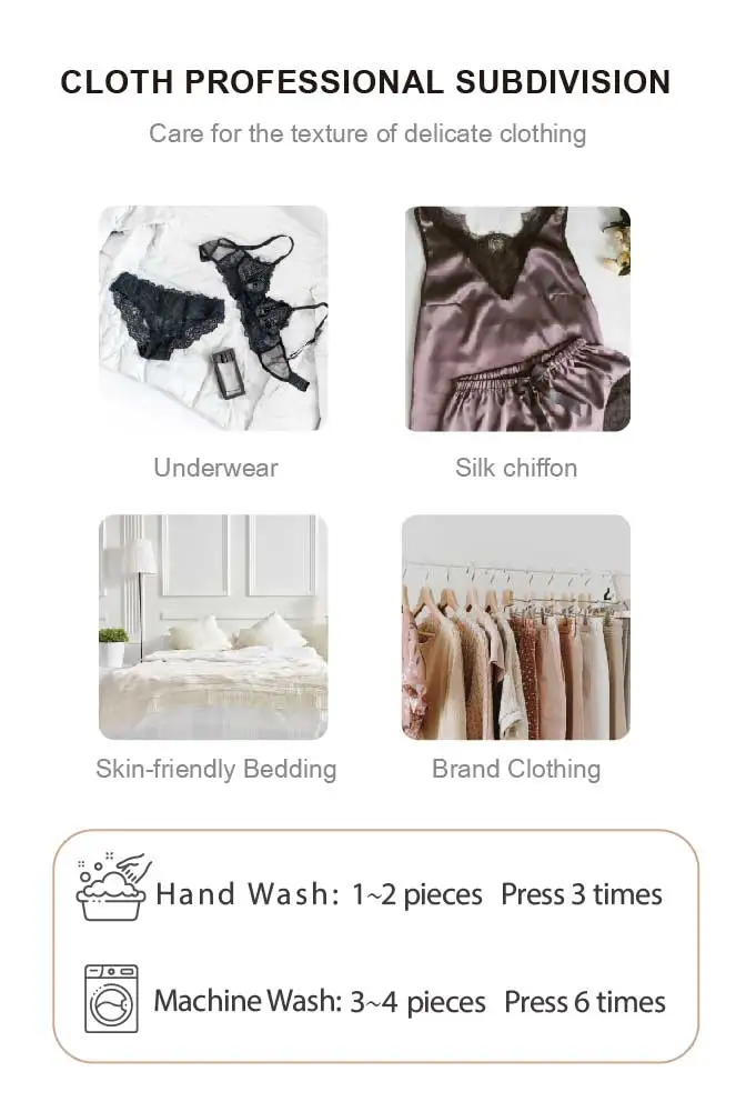 Female Clothes Laundry Lingerie Detergent Underwear Washing Fabric OEM ODM