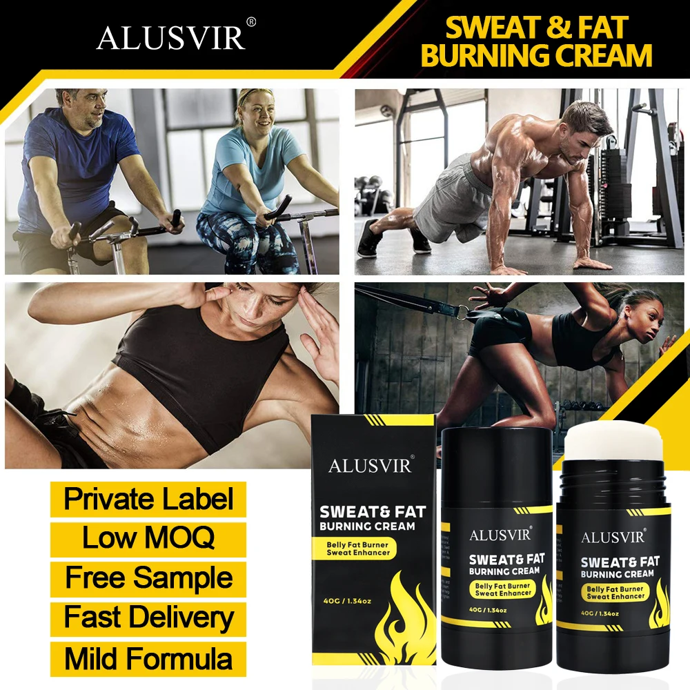 Private Label Natural Organic Cellulite Removal Hot Fat Burning Sweat Gel Weight Loss Slimming Cream Stick