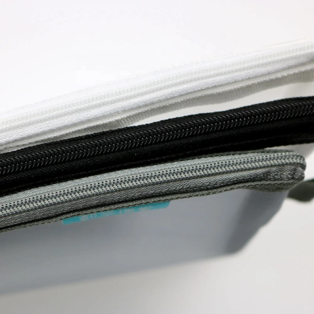 custom stationery zipper transparent mesh school pencil makeup bag