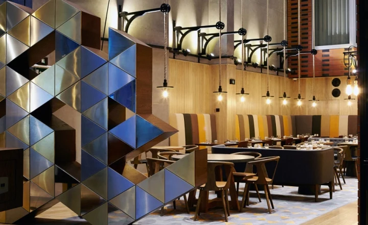 Atelier M Hotel Restaurant Luxury Upholstered Leather Canteen Furniture For Hotel Project