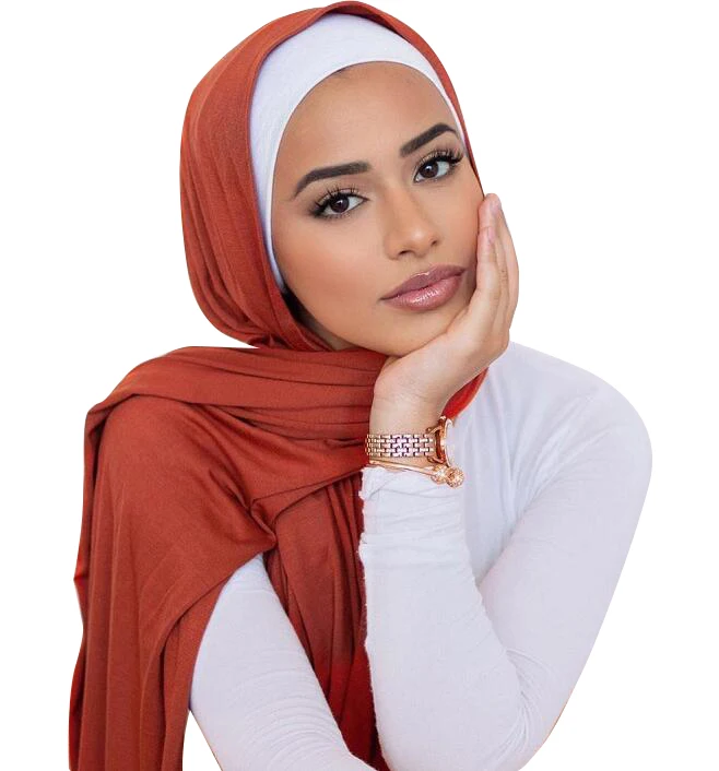 
Premium Big Size Soft Cotton Jersey Hijab Scarf With Good Stitch Stretchy Long Shawls Scarf Women Hijab 